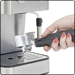 Profi Cook PC-ES 1209 Espresso machine with sump filter holder Stainless steel 850 W