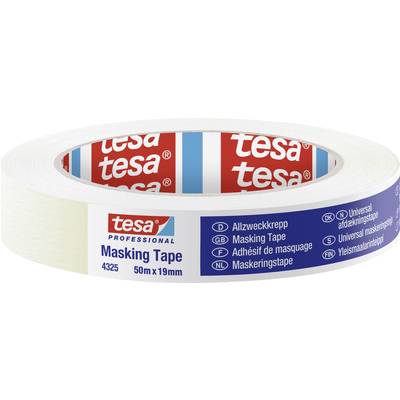 tesa STANDARD 04325-00000-01 Masking tape tesa® Professional Beige (L x W) 50 m x 19 mm 1 pc(s)