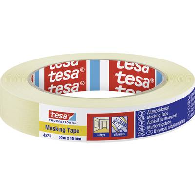 tesa STANDARD 04323-00040-00 Masking tape tesakrepp®  Beige (L x W) 50 m x 19 mm 1 pc(s)