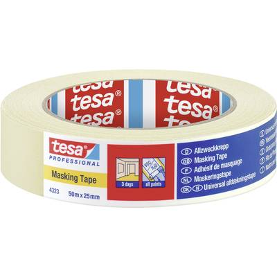 tesa STANDARD 04323-00041-00 Masking tape tesakrepp®  Beige (L x W) 50 m x 25 mm 1 pc(s)