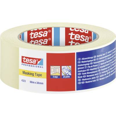 tesa STANDARD 04323-00043-00 Masking tape tesakrepp®  Beige (L x W) 50 m x 38 mm 1 pc(s)
