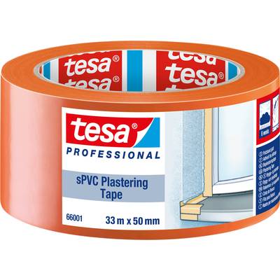 tesa SPVC 66001-00003-00 Plastering tape tesa® Professional Orange (L x W) 33 m x 50 mm 1 pc(s)