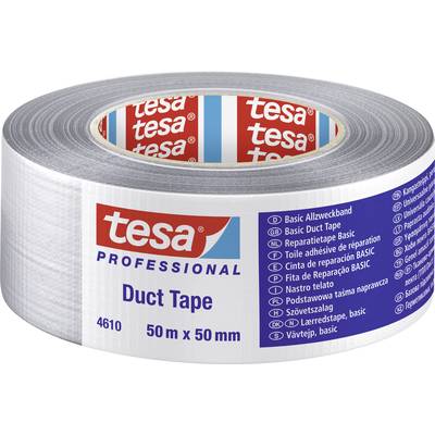 tesa Tesa 04610-00000-00 Cloth tape tesa® Professional Silver (L x W) 50 m x 50 mm 1 pc(s)