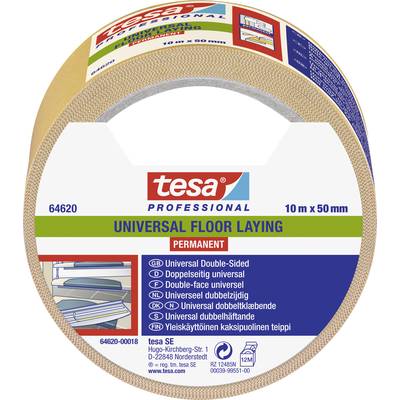 tesa UNIVERSAL PERMANENT 64620-00018-11 Gaffer tape tesa® Professional White (L x W) 10 m x 50 mm 1 pc(s)