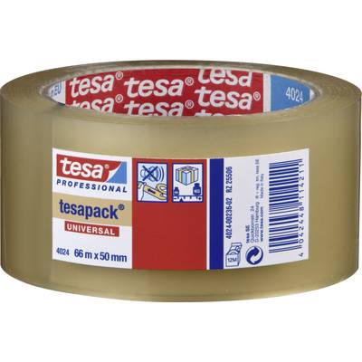 tesa UNIVERSAL 04024-00236-04 Packaging tape tesapack® 4024  Transparent (L x W) 66 m x 50 mm 1 pc(s)