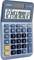 Blue calculator with large display, showing the number sequence '1234567890.12'. Buttons for cost calculation, profit, sales.