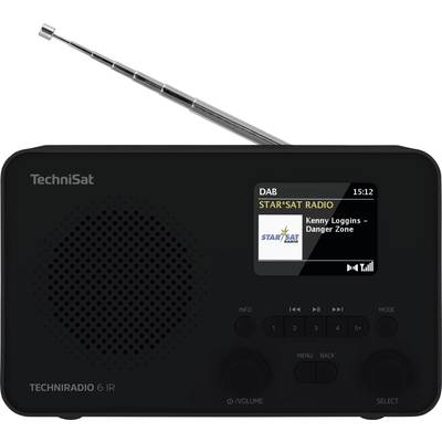 Image of TechniSat TECHNIRADIO 6 IR Internet pocket radio Internet, DAB+, FM Bluetooth, Wi-Fi, Internet radio Alarm clock Black