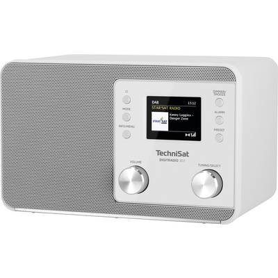 TechniSat DIGITRADIO 307 Desk radio DAB+, FM AUX  Alarm clock White