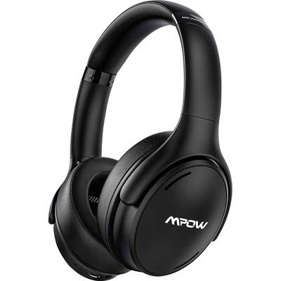 Mpow H19 IPO PC  Over-ear headphones Bluetooth® (1075101), Corded (1075100) Stereo Black Noise cancelling Headset