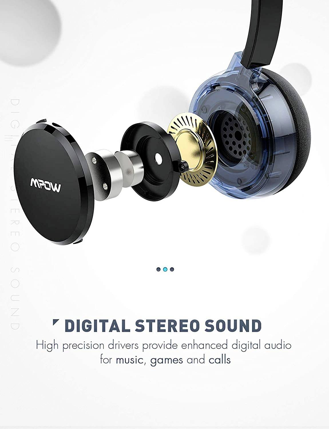 Mipow 071 PC On-ear headset Corded (1075100) Stereo White Microphone noise cancelling Volume control, Microphone mute-1