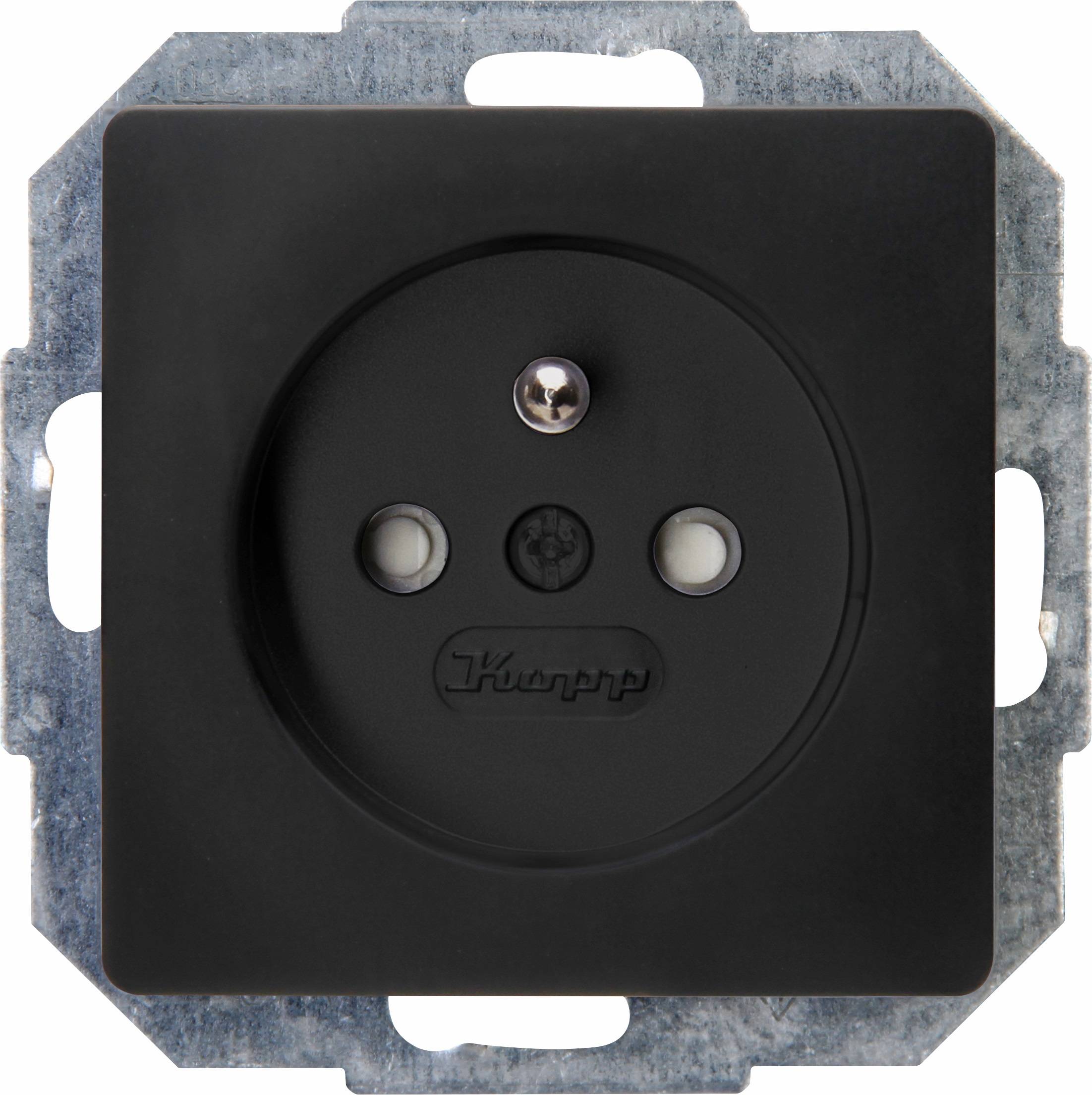Image of Kopp Insert Socket Paris Black (matt) 921150086 1 pc(s)