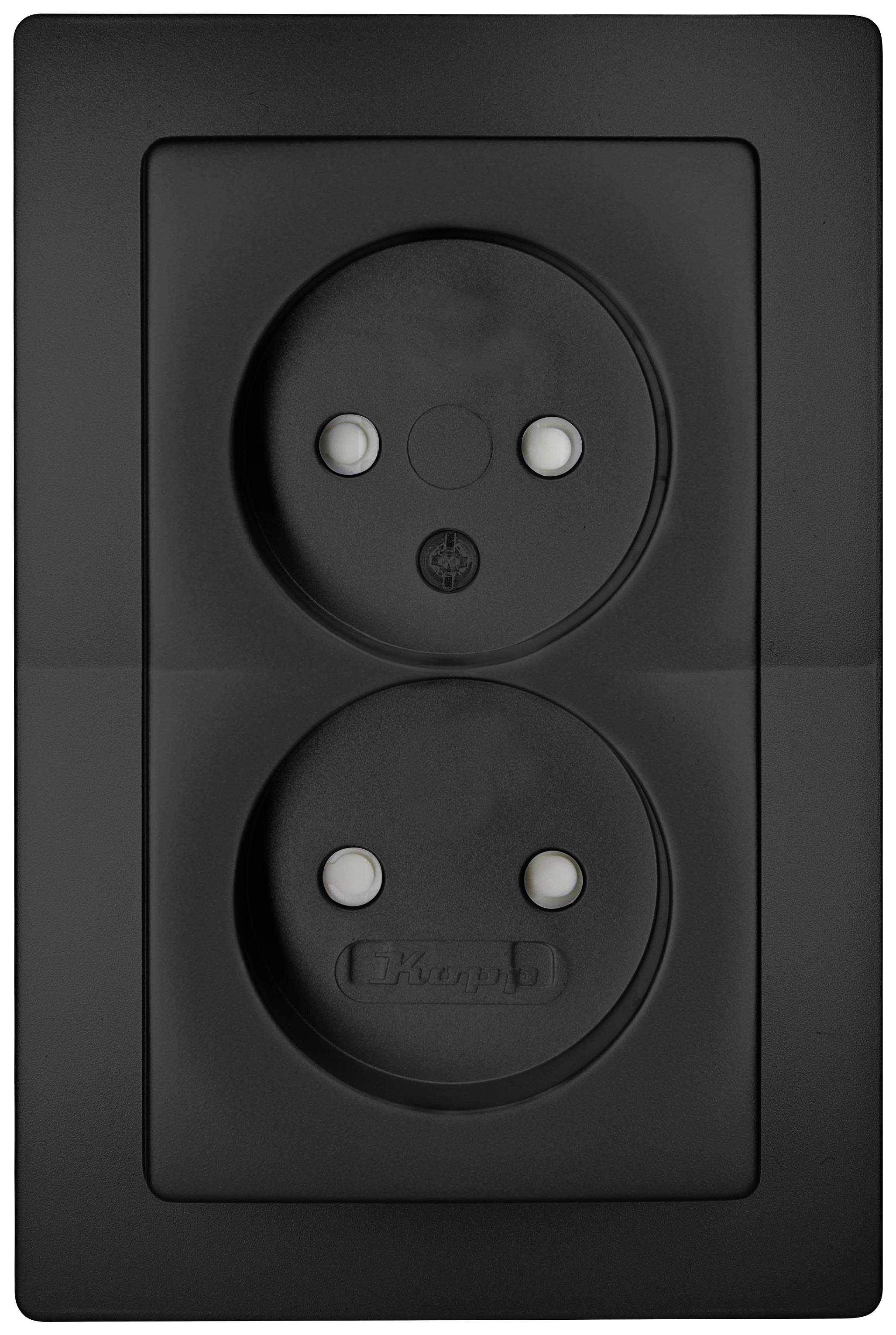 Image of Kopp Insert Socket Paris Black (matt) 944750081 1 pc(s)