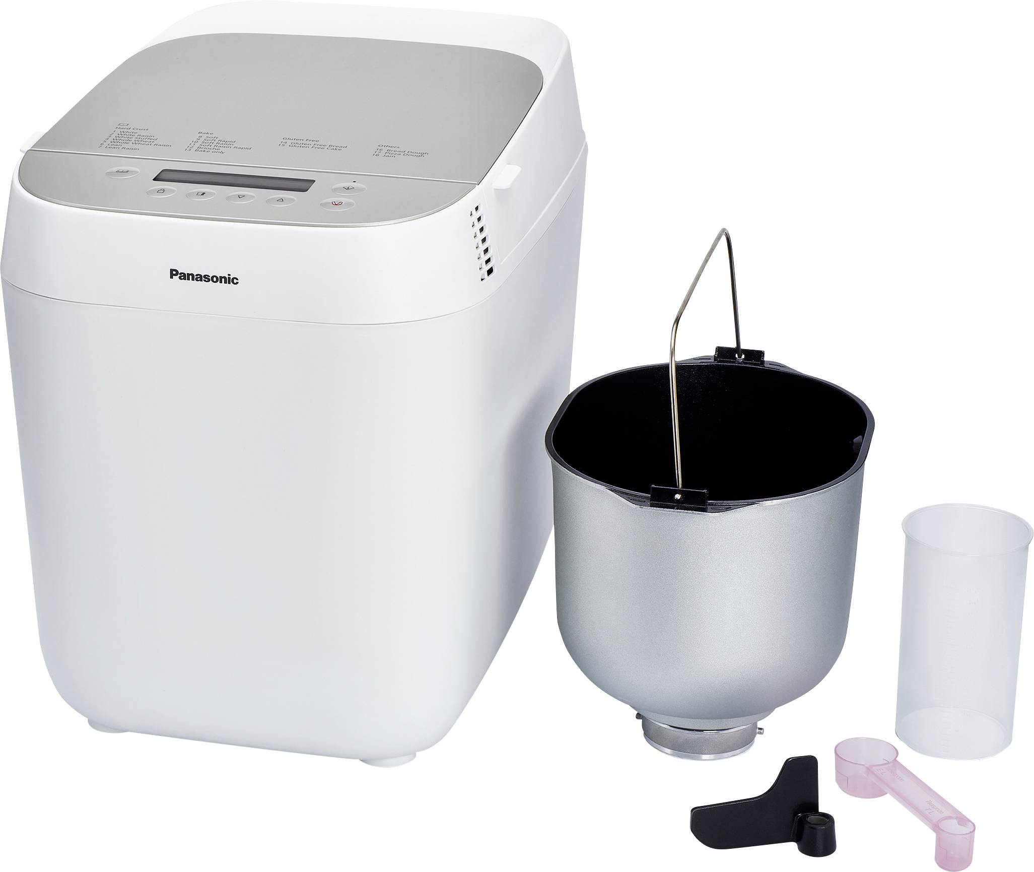 Image of Panasonic Croustina Bread maker with graduated beaker, Non-stick coating White