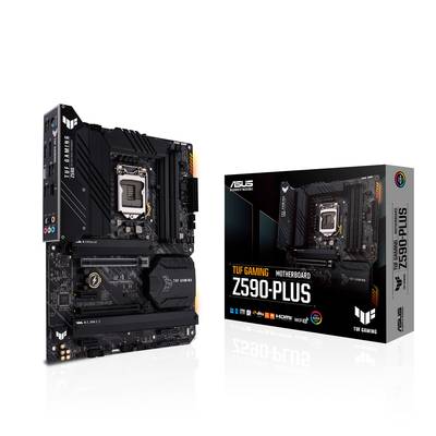 Asus TUF GAMING Z590-PLUS  Motherboard PC base Intel® 1200 Form factor (details) ATX Motherboard chipset Intel® Z590