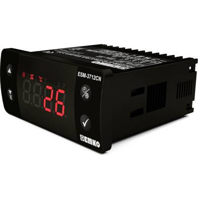 A black digital temperature control device displays the number '26' in red LED digits. Model: ESM-3712CN.
