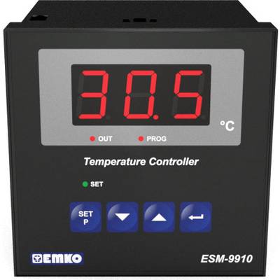 Emko ESM-9910.5.03.0.1/01.00/2.0.0.0 Bang-bang Temperature controller Pt100 -50 up to 400 °C 7 A relay (L x W x H) 96 x 