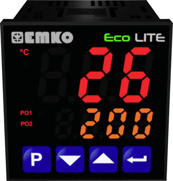 Emko ecoLITE.4.5.1R.0.0 Temperature controller Pt100, J, K, R, S, T, L -199 up to +999 °C 5 A relay (L x W x H) 90 x 48 x 48 mm