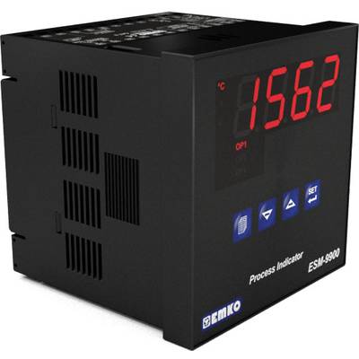Digital Process Indicator ESM-9900 shows temperature of 1562°C. Contains buttons for settings and display LEDs.