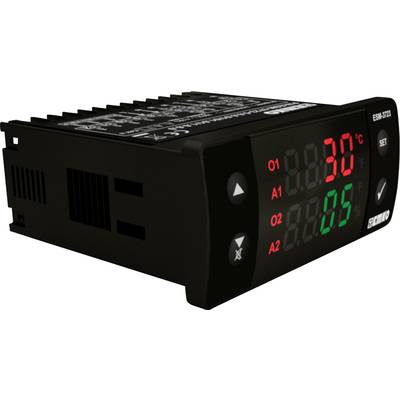 A digital control unit displays '30°C' in red and '85' in green on the display. The 'SET' button and other symbols are visible.