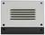 White ventilation cover with five horizontal ventilation slots and four black screw holes in the corners.