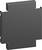 A rectangular, grey metal cover with protruding side panels, potentially part of an electrical or mechanical installation.