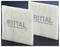 Two white filter mats with the 'RITTAL' logo in grey, standing on a dark background.