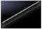 A black metal cable protection brush strip with side mounting holes, set against a black background, for cable management.
