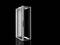 An open server rack cabinet against a black background, suitable for housing IT equipment in data centres or offices.