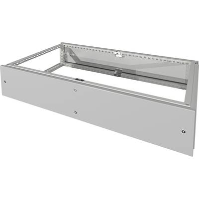Metal drawer with secure locking mechanism and reinforced construction, suitable for industrial or workshop applications.