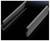 Two black metal profiles with side mountings, shown against a dark background. Suitable for shelving structures.