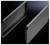 Two black metal profiles with side mounting holes facing each other. They appear to be intended for an installation application.