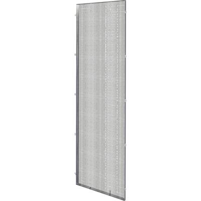 A tall, narrow, empty metal wire frame for tool storage, suitable for wall mounting in a workshop environment.