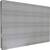 Grey, rectangular metal panel with screws at the corners, against a neutral background.