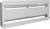 Metal frame for wall mounting, with horizontal metal rails for securing devices or components.