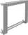 Metal frame for cable management with grid structure on top and bottom surfaces for securing and organising cables.
