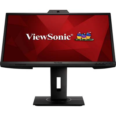 A ViewSonic monitor displays the logo on a red background. Three colourful birds are depicted above the brand name.