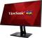 A black computer monitor displays the red 'ViewSonic' logo with three colourful birds on the screen.
