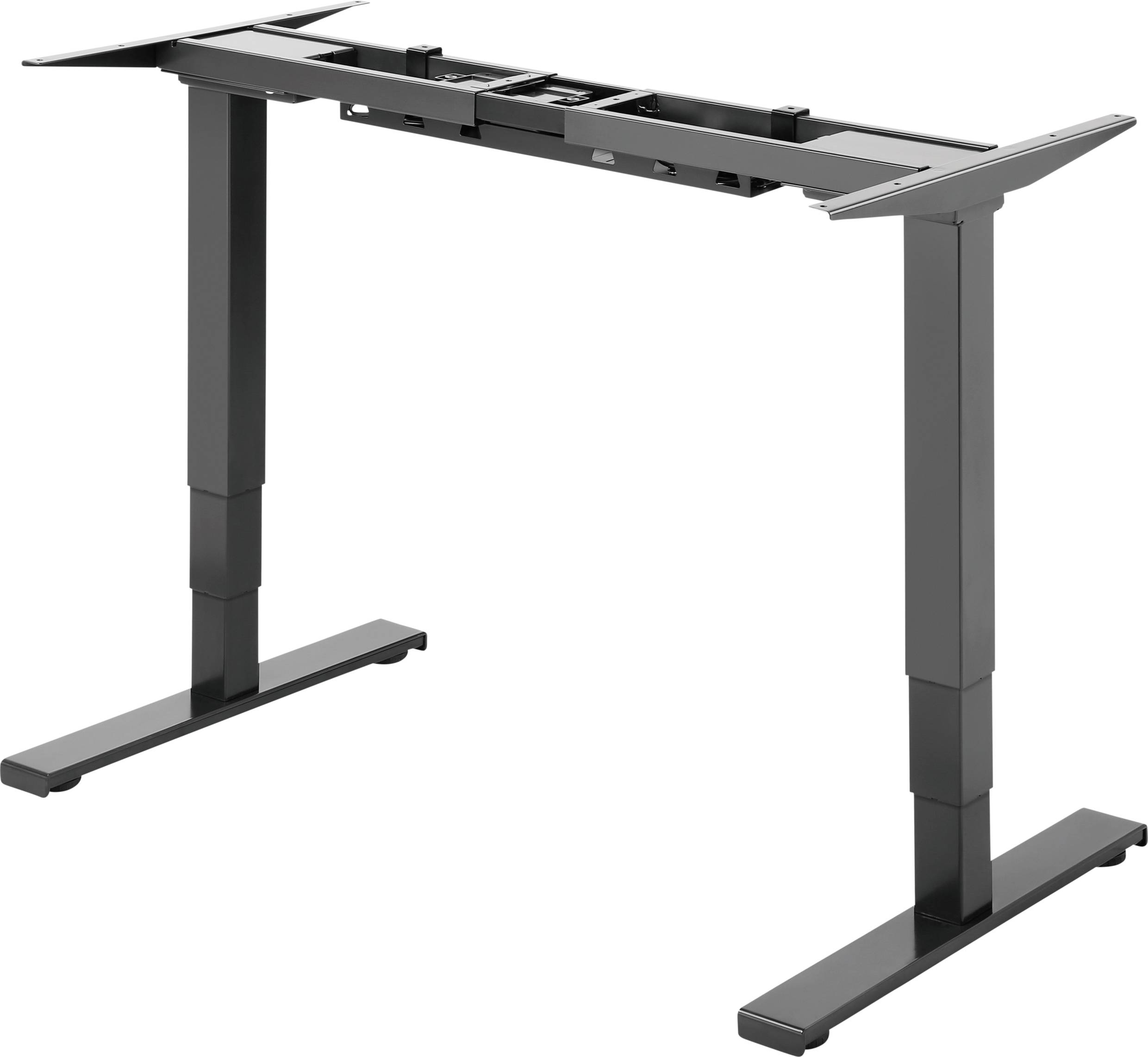 SpeaKa Professional Office desk frame (sitting/standing) Height-adjustable Height range: 620 up to 1280 mm (W x D) 1700 mm x 650 mm Black SP-SDF-500 SP-9414648