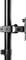 A black mount on the stand, possibly for monitors or other devices, with a screw for adjusting the position.