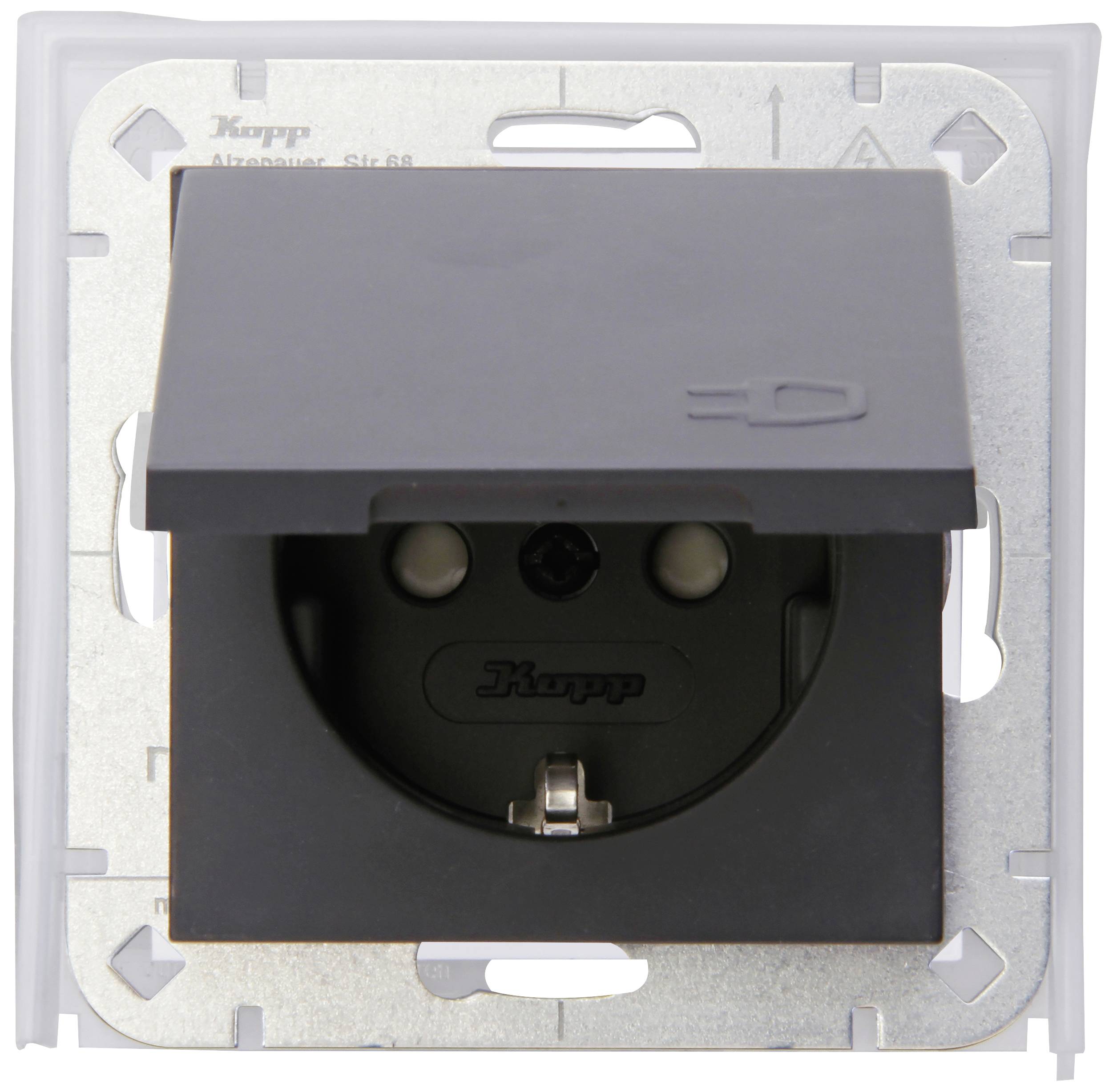 Image of Kopp PG socket Anthracite 954015008 1 pc(s)