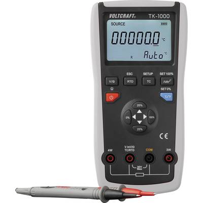 VOLTCRAFT TK-1000 Calibrator  Temperature, Voltage 1 x 9 V PP3 battery (included)