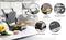 'Contact grill with heat-insulated handle, non-stick coating and movable lid. With non-slip feet and indicator light.'