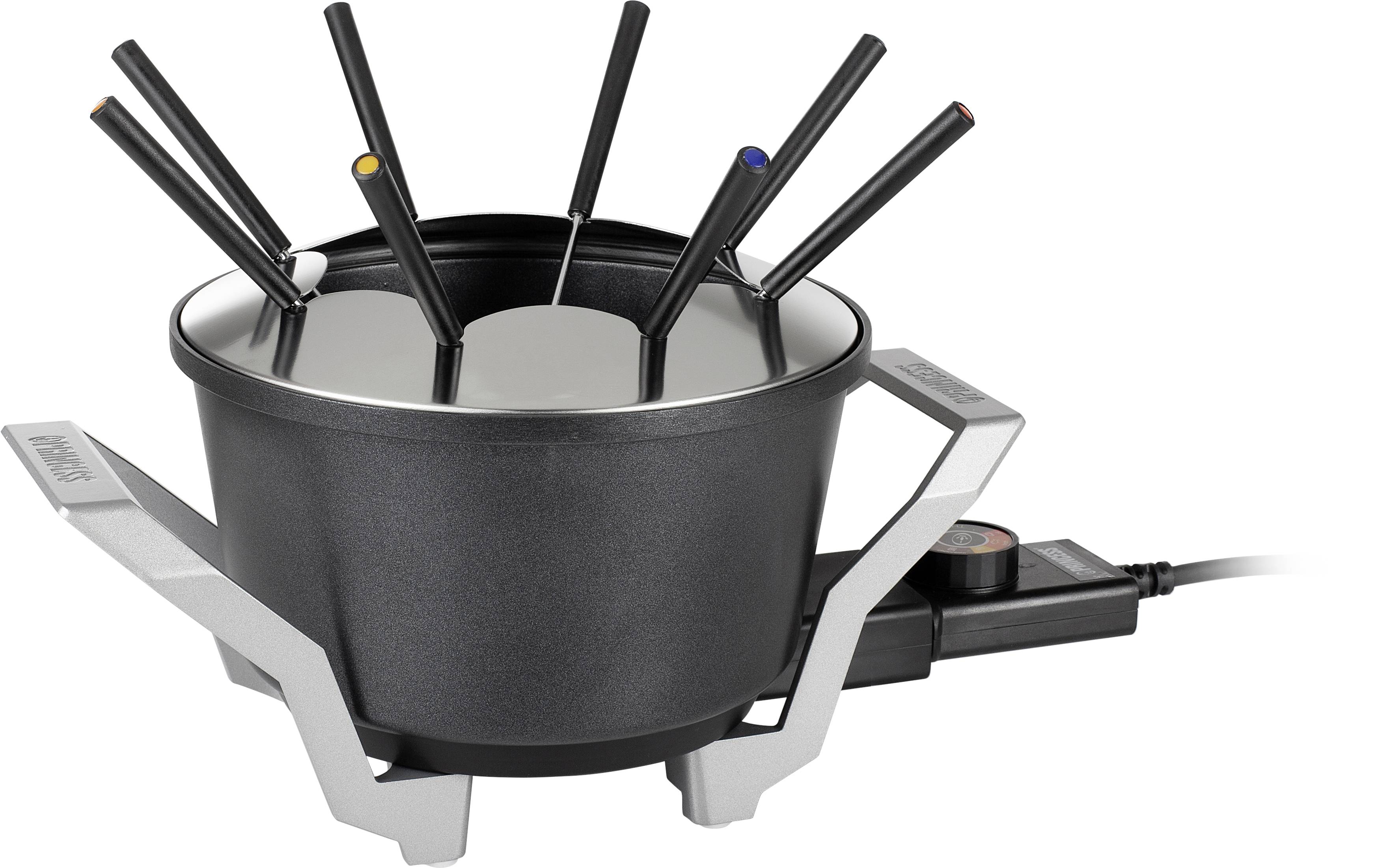 Image of Princess 01.173100.01.001 Fondue 800 W Indicator light Black, Aluminium