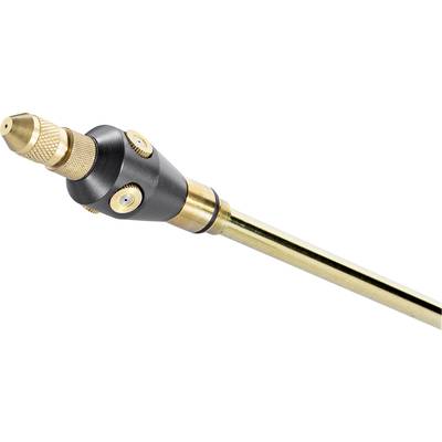A brass and metal tool with a conical end, potentially used as a nozzle or drill bit.