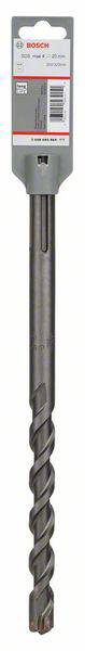 'Bosch SDS-Plus concrete drill bit with grey shank and spiral point, suitable for hard concrete and masonry.'