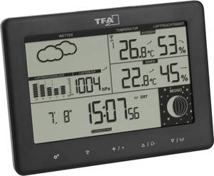 TFA Dostmann 35.1158.01 35.1158.01 Wireless digital weather station  Max. number of sensors 3