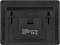 'Back of a digital clock with stand. Brand and model information printed below.'