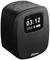Digital radio alarm clock in black with LED display, showing '03:12 AM', with Bluetooth and DAB+ symbols. Control buttons at the top.