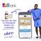A man in sportswear is standing next to an advertising poster for the 'Epson Smart Panel' app, which enables mobile printing.