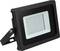 Black LED floodlight with rectangular frame and multiple small light-emitting diodes, suitable for outdoor lighting.